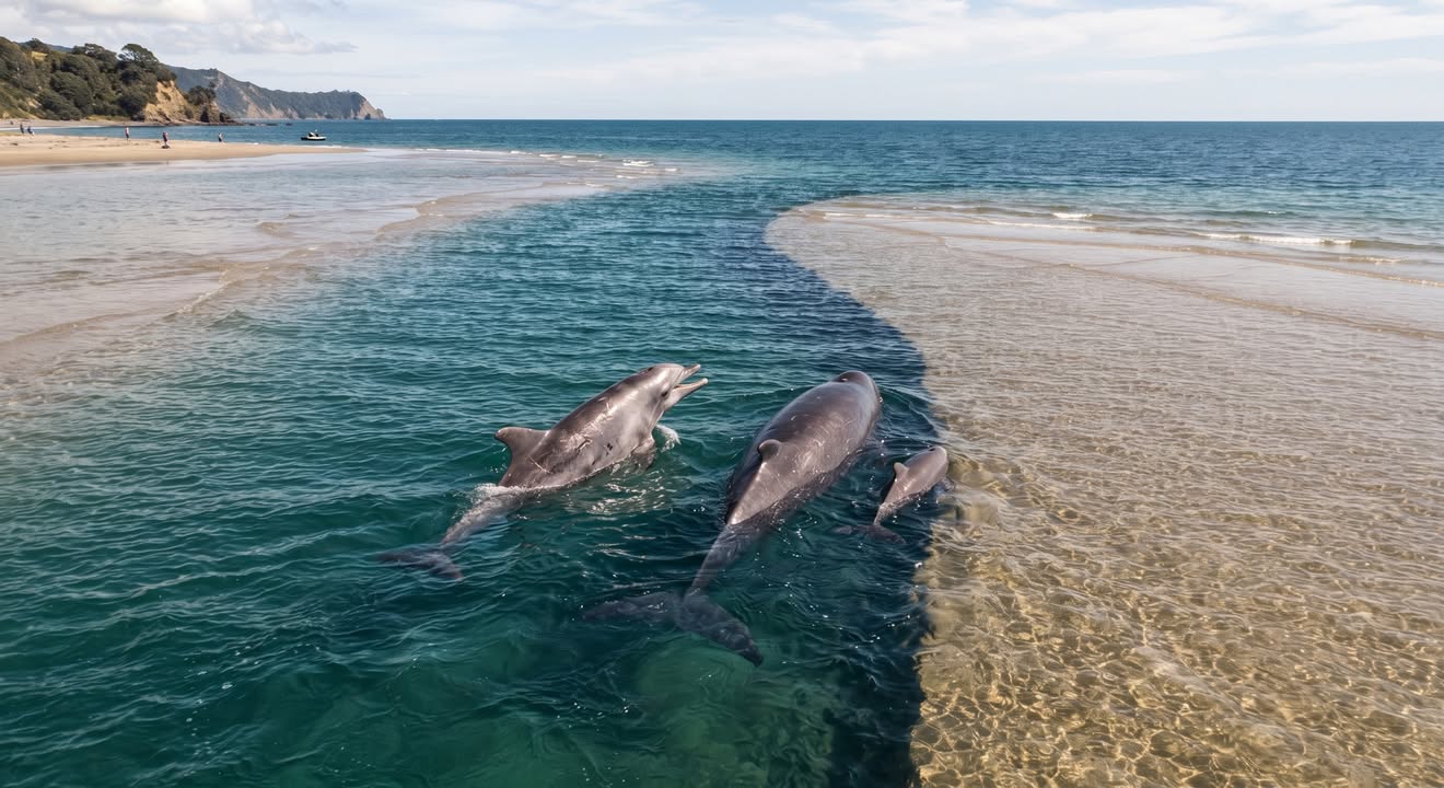 The Dolphin Who Showed Two Stranded Whales the Way Home