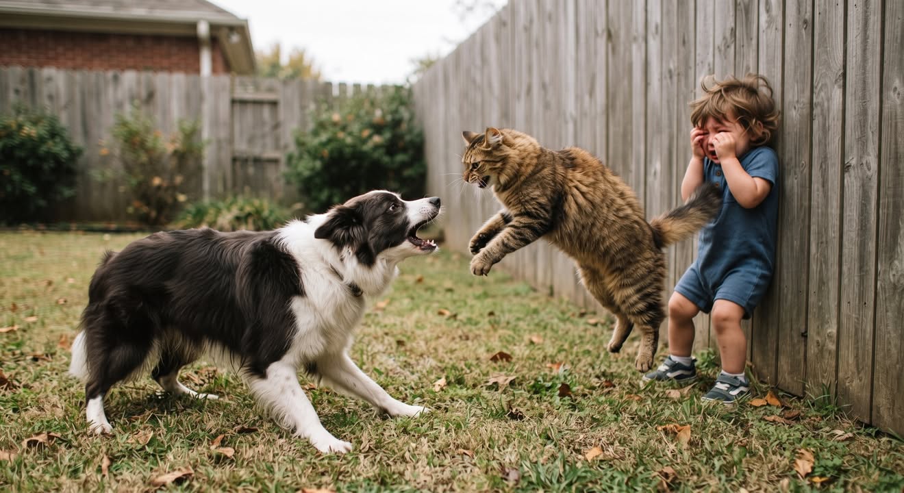The Cat Who Hit a Dog Like a Linebacker to Save a 4-Year-Old