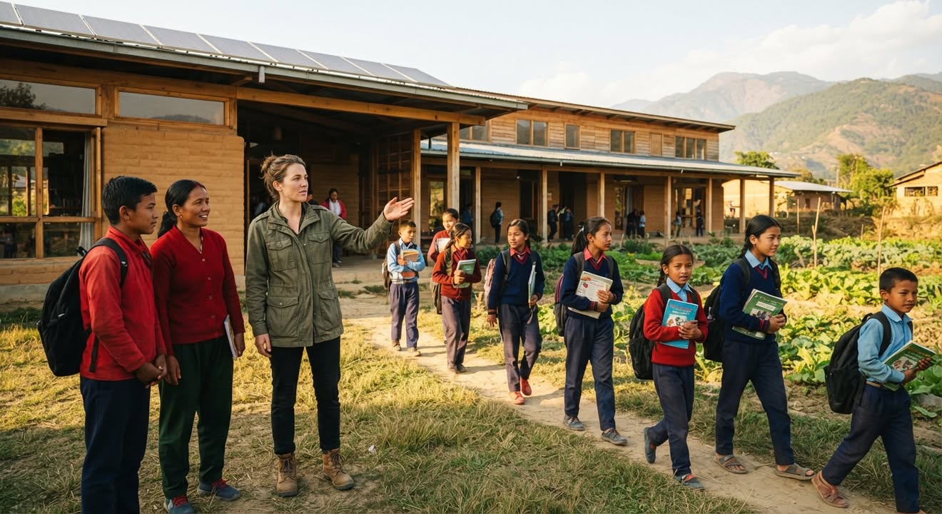 She Took a Gap Year. Then She Built a Home and School for Children in Nepal