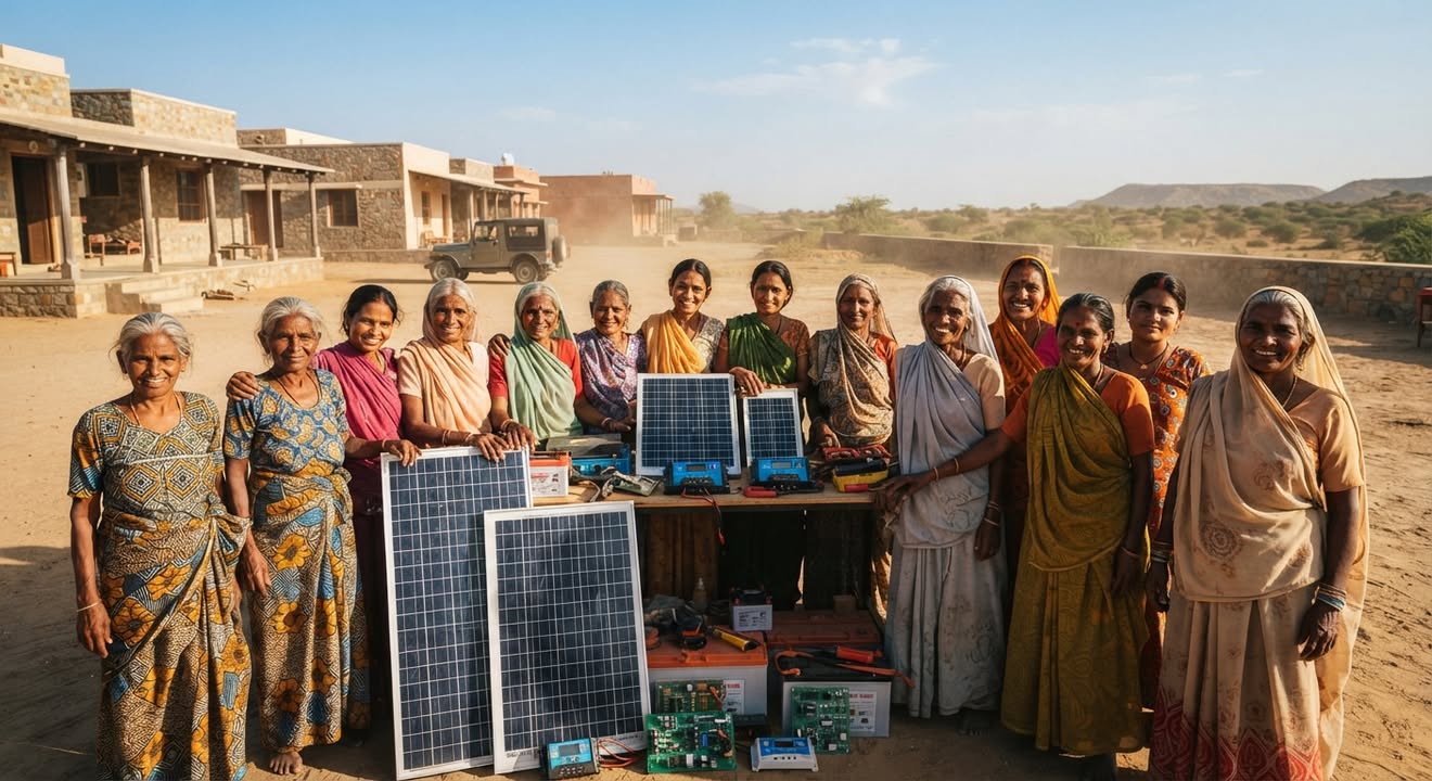 He Trained Grandmothers to Become Solar Engineers. Then They Lit Up Villages.
