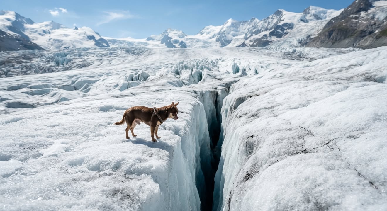A Man Fell Into a Glacier. His Chihuahua Was the Only Thing Rescuers Could See