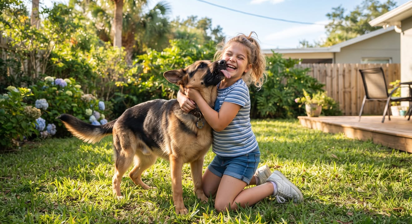 The Rescue Dog Who Took Three Rattlesnake Bites for a 7-Year-Old Girl